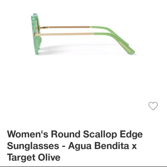 NWT Agua Bendita scallop edge sunglasses - Picture 3 of 4